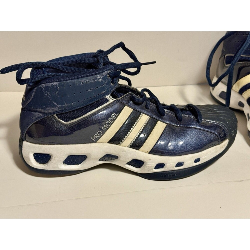 Adidas Pro Model 2g Men's Basketball Shoes Blue White Size 9.5 US - Picture 5 of 14